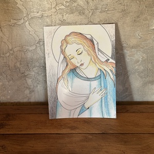 Carte postala � Fecioara Maria, Casa & Stil de viata, Produse de papetarie, Carti postale, Fotografie, grafica, desen, ilustratie, ARTYNOS