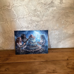 Carte postala � Sirene pregatind un tort marin, Casa & Stil de viata, Produse de papetarie, Carti postale, Fotografie, grafica, desen, ilustratie, ARTYNOS