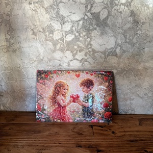 Puzzle magnet pentru frigider � Zane copii de Ziua Indragostitilor, Casa & Stil de viata, Echipamente de bucatarie, Decor de bucatarie, Magneti de frigider, Fotografie, grafica, desen, ilustratie, ARTYNOS