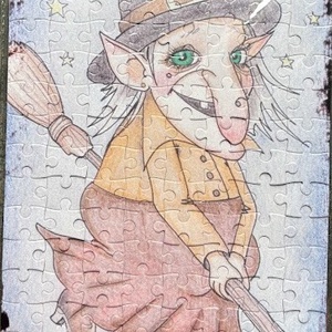 Puzzle magnet pentru frigider � vrăjitoare - casă & stil de viață - echipamente de bucătărie - decor de bucătărie - magneți de frigider - Artynos.ro