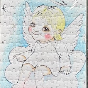 Puzzle magnet pentru frigider � Îngeraș - casă & stil de viață - echipamente de bucătărie - decor de bucătărie - magneți de frigider - Artynos.ro