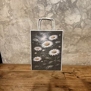 Punguta cadou � margarete gotice, Accessorii si unelte, Hartie, Hartie decorativa, Fotografie, grafica, desen, ilustratie, ARTYNOS