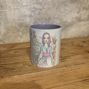 Cana Fata Ent cu par mov, Casa & Stil de viata, Echipamente de bucatarie, Accesorii de servire, Cani, Fotografie, grafica, desen, ilustratie, ARTYNOS