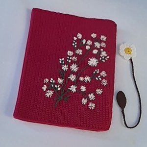 Crosetat si broderie carte capac set 100% microfibra acrilic fire carte capac + marcaj crosetat floare., , , ARTYNOS