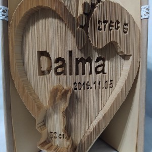 Data nasterii (pentru botez) sculptura de carte, Casa & Stil de viata, Accesorii pentru decorat casa, Decoratiuni de masa si decoratiuni pentru rafturi , Sculptura de carte, carte pliata, , ARTYNOS