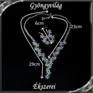 Nunta, mireasa, set de bijuterii casual, SSZEB-GY02 cristal ab -  - Artynos.ro
