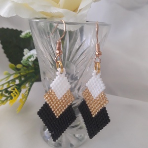 Tíciána fülbevaló, Bijuterii, Cercei, Cercei agatati, Confectionarea bijuteriilor, Impletituri, broderie cu margele, ARTYNOS