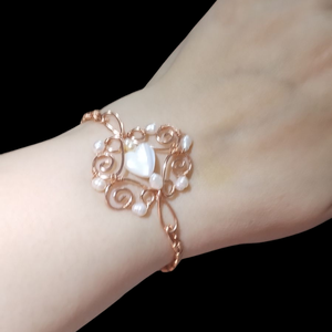 Bratara white ocean, Bijuterii, Bratari, Bratari din perle, Impletitura, ARTYNOS