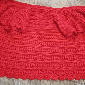 Vestă crosetată  - accesorii de crăciun - cadou tematic de moș crăciun, decorațiuni - cadouri de moș crăciun - Artynos.ro