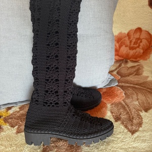 Cizme dama crosetata, Imbracaminte si moda, Pantofi, papuci, sosete, Sandale, Crosetat, ARTYNOS