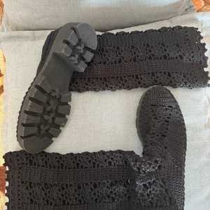 Cizme dama crosetata - îmbrăcăminte și modă - pantofi, papuci, șosete - sandale - Artynos.ro