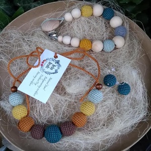 Colier din margele crosetate - bijuterii - coliere - coliere din mărgele - Artynos.ro