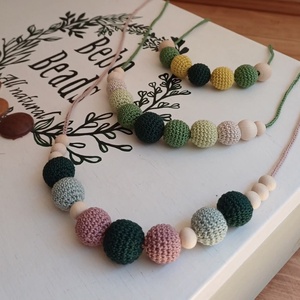 Colier din margele crosetate - bijuterii - coliere - coliere din mărgele - Artynos.ro