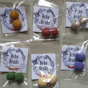 Cercei din margele crosetate - bijuterii - cercei - cercei din mărgele - Artynos.ro