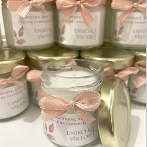 Lumanare din ceara de soia cadou de multumire pentru nunta - 40 ml, Accesorii nunta, Amintiri si cadouri de nunta, Cadouri de bun venit nunta, , ARTYNOS