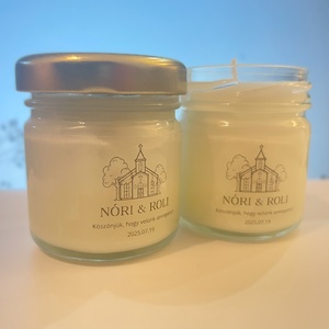 Lumânare din ceară de soia cadou de mulțumire pentru nuntă - 40 ml - accesorii nuntă - amintiri și cadouri de nuntă - cadouri de bun venit nuntă - Artynos.ro