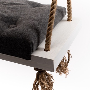 Leagăn alb cu tapițerie gri pentru adulți - casă & stil de viață - accesorii pentru casă și grădină - mobilier și bănci de grădină  - Artynos.ro