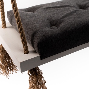 Leagăn alb cu tapițerie gri pentru adulți - casă & stil de viață - accesorii pentru casă și grădină - mobilier și bănci de grădină  - Artynos.ro