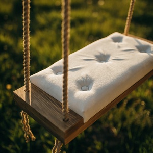 Leagăn natur cu tapițerie alb pentru adulți - casă & stil de viață - accesorii pentru casă și grădină - mobilier și bănci de grădină  - Artynos.ro