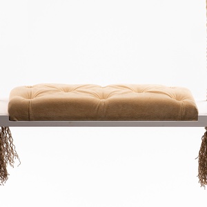 Leagan extra large, alb cu tapiterie bej pentru adulti, Casa & Stil de viata, Accesorii pentru casa si gradina, Mobilier si banci de gradina , Prelucrarea lemnului, Obiecte pictate, ARTYNOS