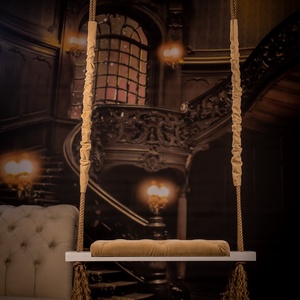 Leagăn extra large, alb cu tapițerie bej pentru adulți - casă & stil de viață - accesorii pentru casă și grădină - mobilier și bănci de grădină  - Artynos.ro