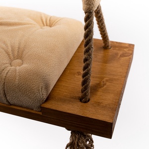 Leagăn extra large, natur cu tapițerie bej pentru adulți - casă & stil de viață - accesorii pentru casă și grădină - mobilier și bănci de grădină  - Artynos.ro