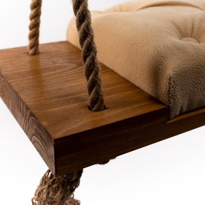 Leagăn extra large, natur cu tapițerie bej pentru adulți - casă & stil de viață - accesorii pentru casă și grădină - mobilier și bănci de grădină  - Artynos.ro