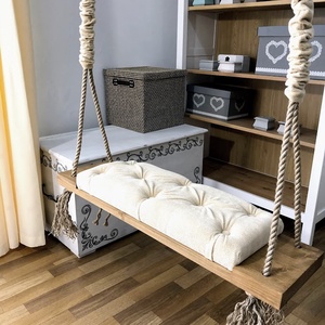 Leagăn extra large, natur cu tapițerie alb pentru adulți - casă & stil de viață - accesorii pentru casă și grădină - mobilier și bănci de grădină  - Artynos.ro