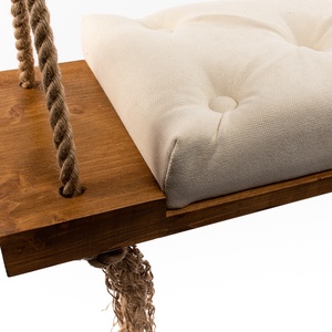 Leagăn extra large, natur cu tapițerie alb pentru adulți - casă & stil de viață - accesorii pentru casă și grădină - mobilier și bănci de grădină  - Artynos.ro