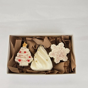 Pachet de Craciun Handmade  Brad, Stea si Bradut Pictat Manual - Artynos.ro