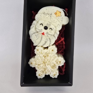 Pachet de Sarbatori Handmade  - Fulg de Nea si Mos Craciun Pictate Manual - Artynos.ro