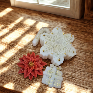 Pachet de Sarbatori Handmade Fulg de Nea  Melt-uri Aromate pentru Magia Craciunului - Artynos.ro