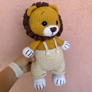 Horgolt oroszlán - jucării și echipamente pentru copii - plușuri - figurine de pluș - Artynos.ro