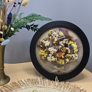 Tablou rotund cu flori naturale conservate - casă & stil de viață - accesorii pentru decorat casa - decorațiuni de pereți, decorațiuni suspendate - tablou cu licheni - Artynos.ro