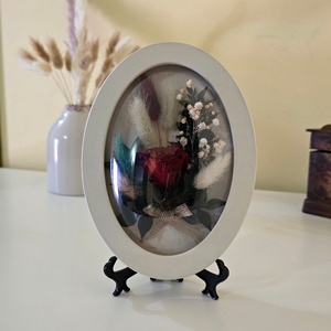 Tablou oval cu flori naturale conservate � eleganță în detalii - casă & stil de viață - decorațiuni de casă - decorațiuni de pereți - decorațiuni cu licheni - Artynos.ro
