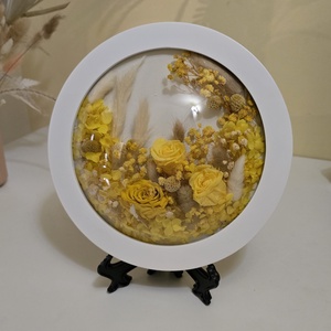 Tablou realizat manual cu flori naturale, Casa & Stil de viata, Decoratiuni de casa, Decoratiuni de pereti, Tablou cu licheni, Aranjament de flori, Prelucrarea lemnului, ARTYNOS