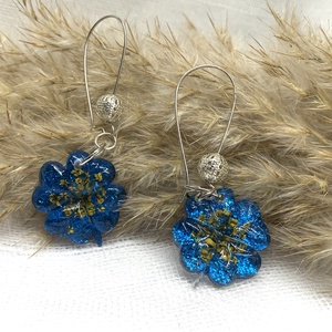 Set bijuterii handmade unicat din rasina si flori naturale - bijuterii - seturi de bijuterii - Artynos.ro
