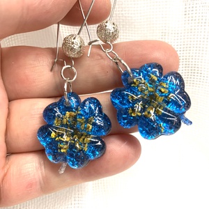 Set bijuterii handmade unicat din rasina si flori naturale - bijuterii - seturi de bijuterii - Artynos.ro