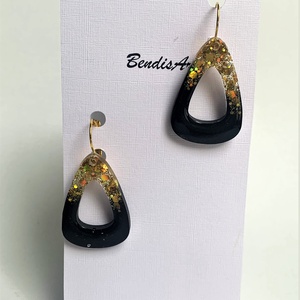 Cercei handmade din rasina  pentru nunti , ocazii speciale  - bijuterii - cercei - cercei drop - Artynos.ro