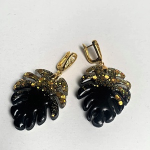 Cercei handmade din rasina pentru nunti , ocazii speciale - bijuterii - cercei - cercei agățați - Artynos.ro