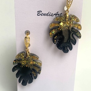 Cercei handmade din rasina pentru nunti , ocazii speciale - bijuterii - cercei - cercei agățați - Artynos.ro