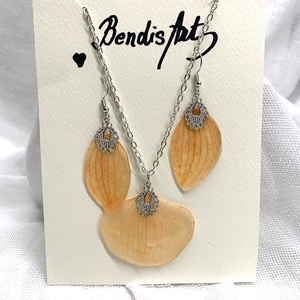 Set bijuterii handmade unicat din rasina si orhidee naturale - bijuterii - seturi de bijuterii - Artynos.ro