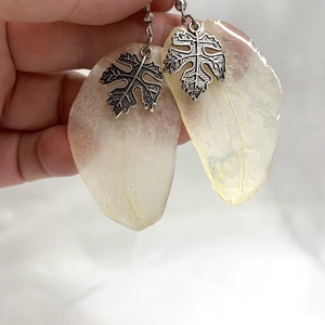Set bijuterii handmade unicat din rasina si orhidee naturale - accesorii nuntă - bijuterii mireasă - set bijuterii de mireasă - Artynos.ro