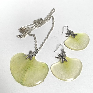 Set bijuterii handmade unicat din rasina si orhidee naturale - accesorii nuntă - bijuterii mireasă - set bijuterii de mireasă - Artynos.ro