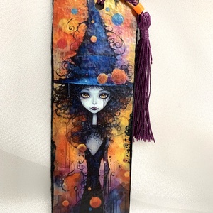 Semn de carte handmade -decorat manual pe ambele fete, Cărți și creații cu tematică muzicală, cadouri, Semn de carte, Decoupage, transfer și tehnici șervețel, ARTYNOS
