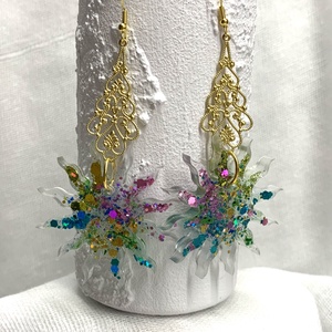 Cercei handmade din rasina epoxidica - Artynos.ro