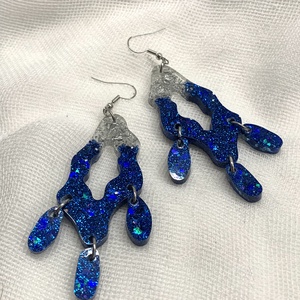 Cercei handmade unicat din rasina - bijuterii - cercei - cercei agățați - Artynos.ro