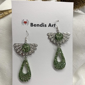 Cercei handmade unicat din rasina - bijuterii - cercei - cercei agățați - Artynos.ro