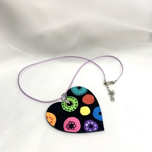 Set handmade unicat din lemn- pictat manual - bijuterii - seturi de bijuterii - Artynos.ro