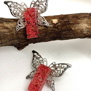 Cercei handmade unicat cu flori naturale și rășină, Bijuterii, Cercei, Cercei și ornamente pentru urechi, Confecționarea bijuteriilor, ARTYNOS